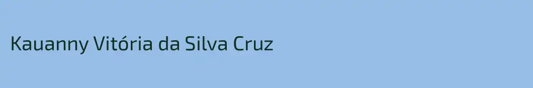 Kauanny Vitória da Silva Cruz